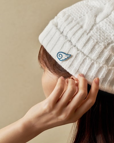 소원요정 뱃지 착용 사진