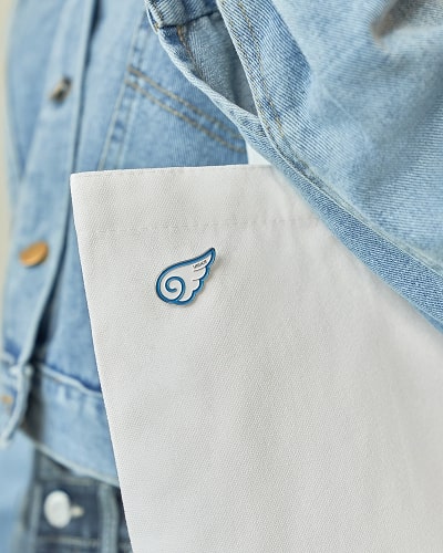 소원요정 뱃지 착용 사진